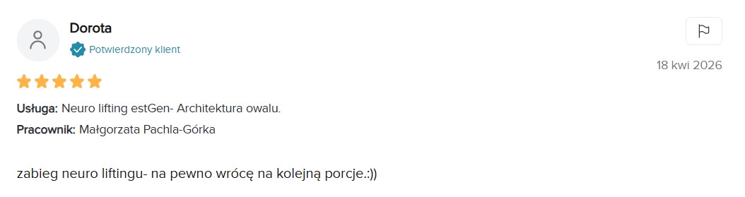 Opinia klientki Doroty z Booksy